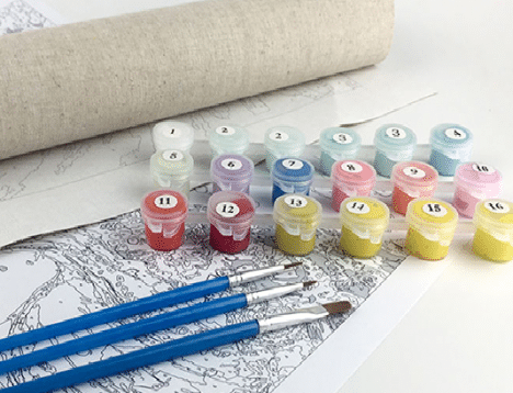 Lay Your Canvas Out On A Well Lit Area Flat Surface